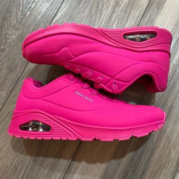 Skechers Shoes - Skechers Women's Street Uno - Night Shades Hot Pink Casual Sneakers